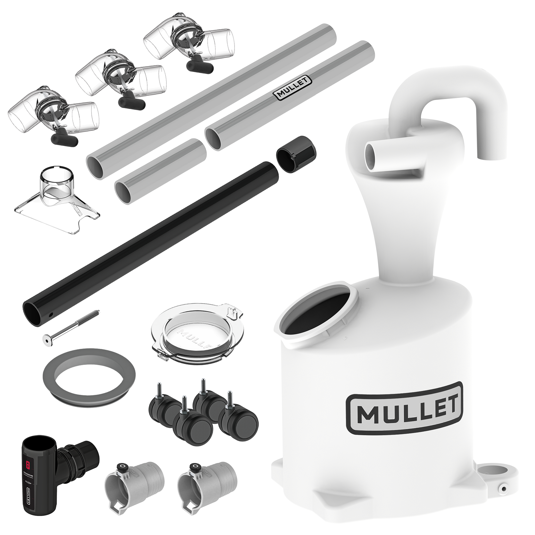 2-inch Boom Arm Kit with Mullet High-Speed Cyclone