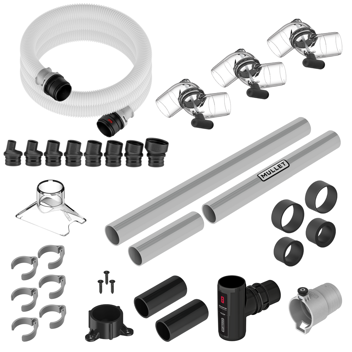 FitsAll Hose Kit with Boom Arm and Workbench Mount