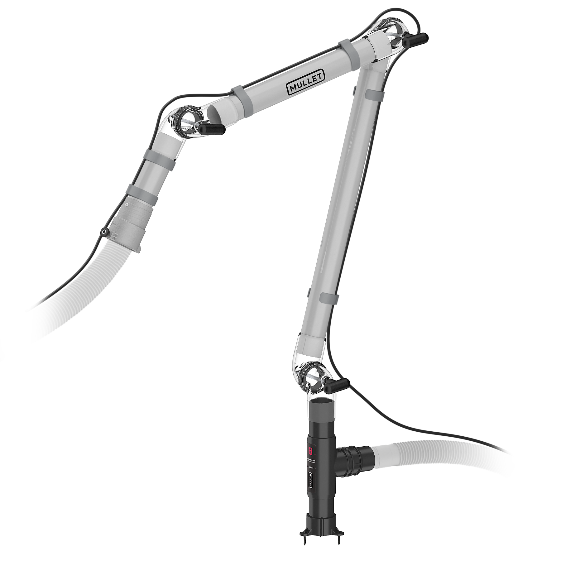 Power Cord Clips for 2-inch Boom Arm PVC Pipe (6-Pack)