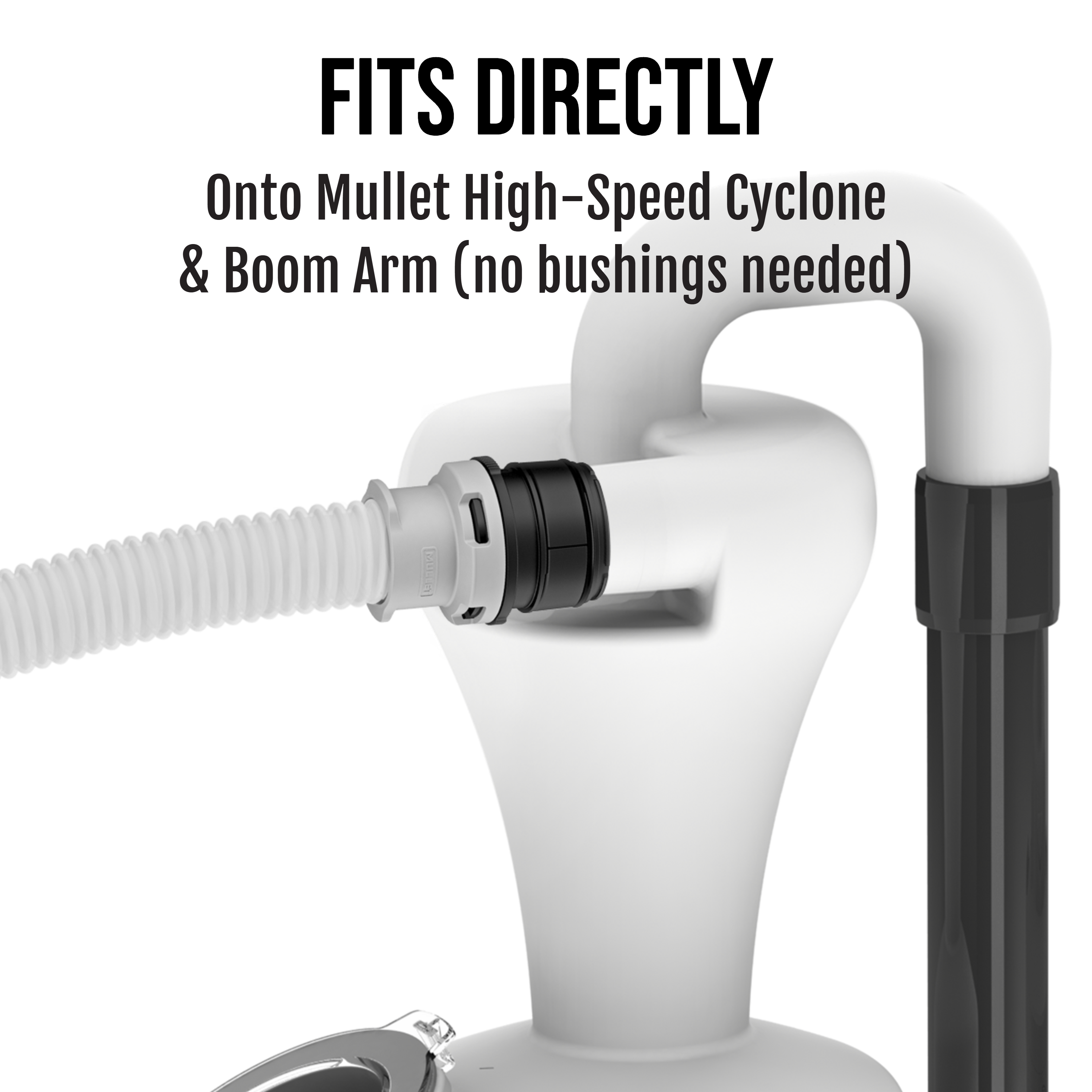 FitsAll Hose System - Fits on High-Speed Cyclone & Boom Arm - Mullet Tools
