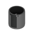 1.5 inch Furniture Grade PVC external coupling black
