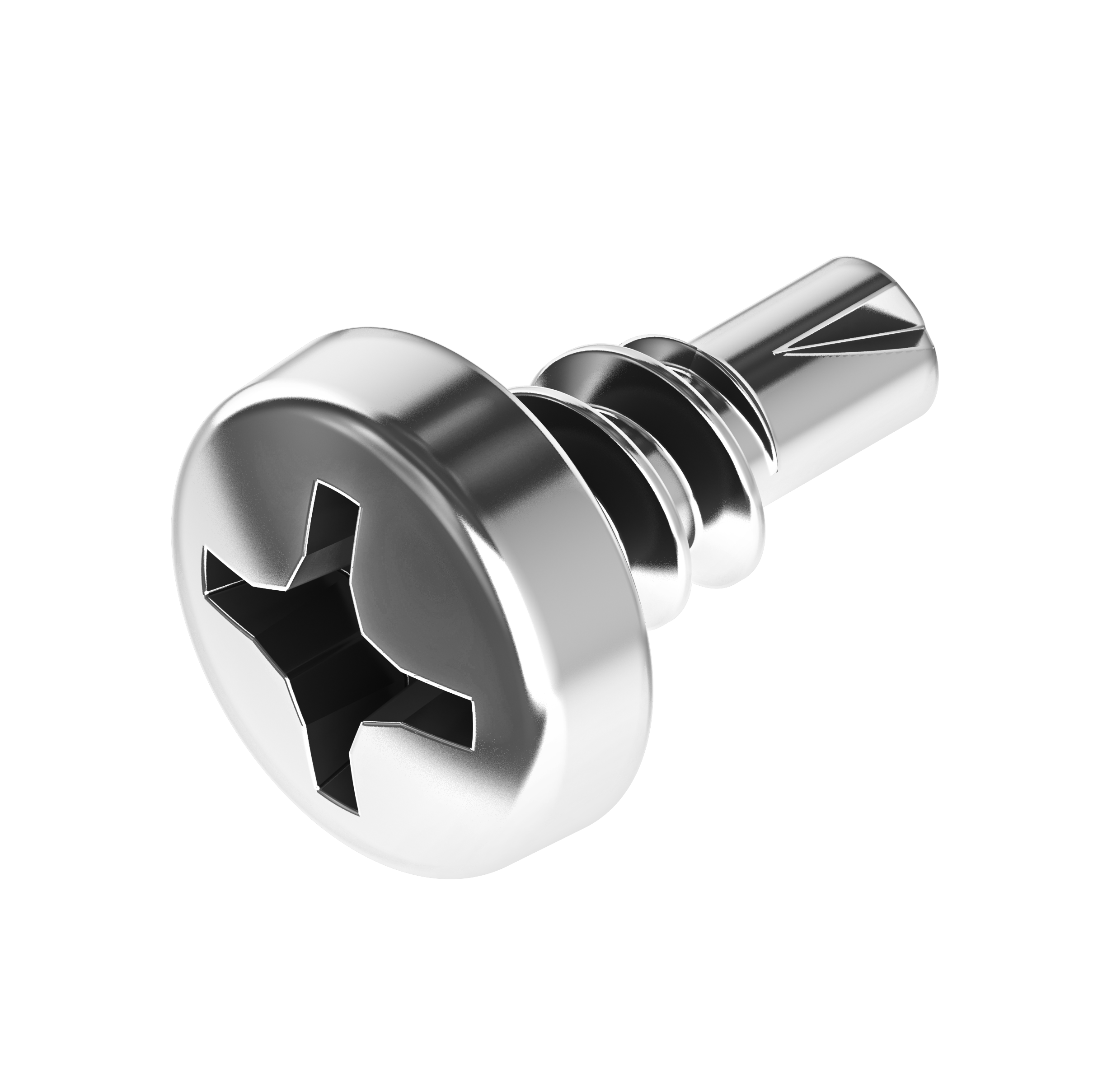 5/16" long, No. 6, Phillips, Teks self drilling screw point