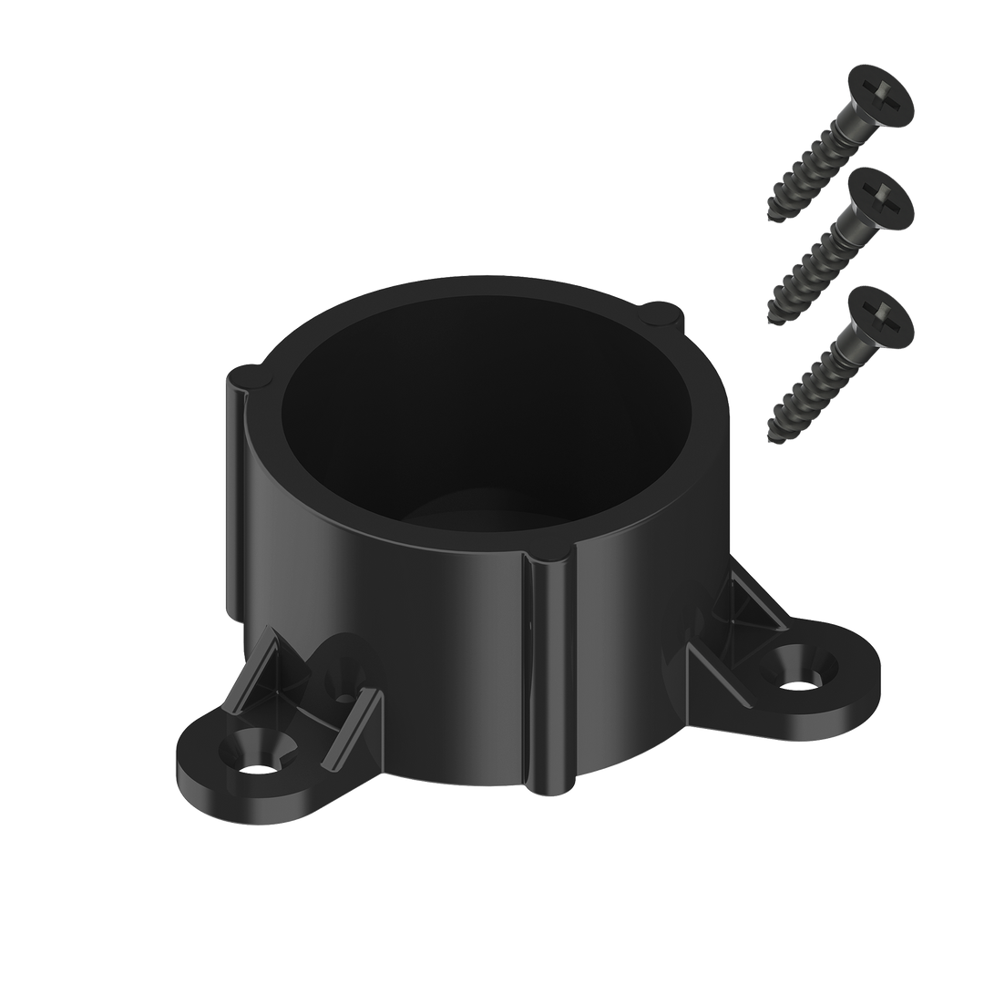 1.5-inch Schedule 40 PVC Table Mount & Hardware (Black) – Mullet Tools