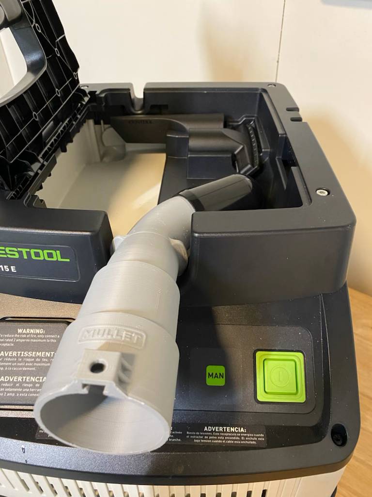 Festool CT 15 & 25 connection kit to Mullet High-Speed Cyclone and Boom Arm Base