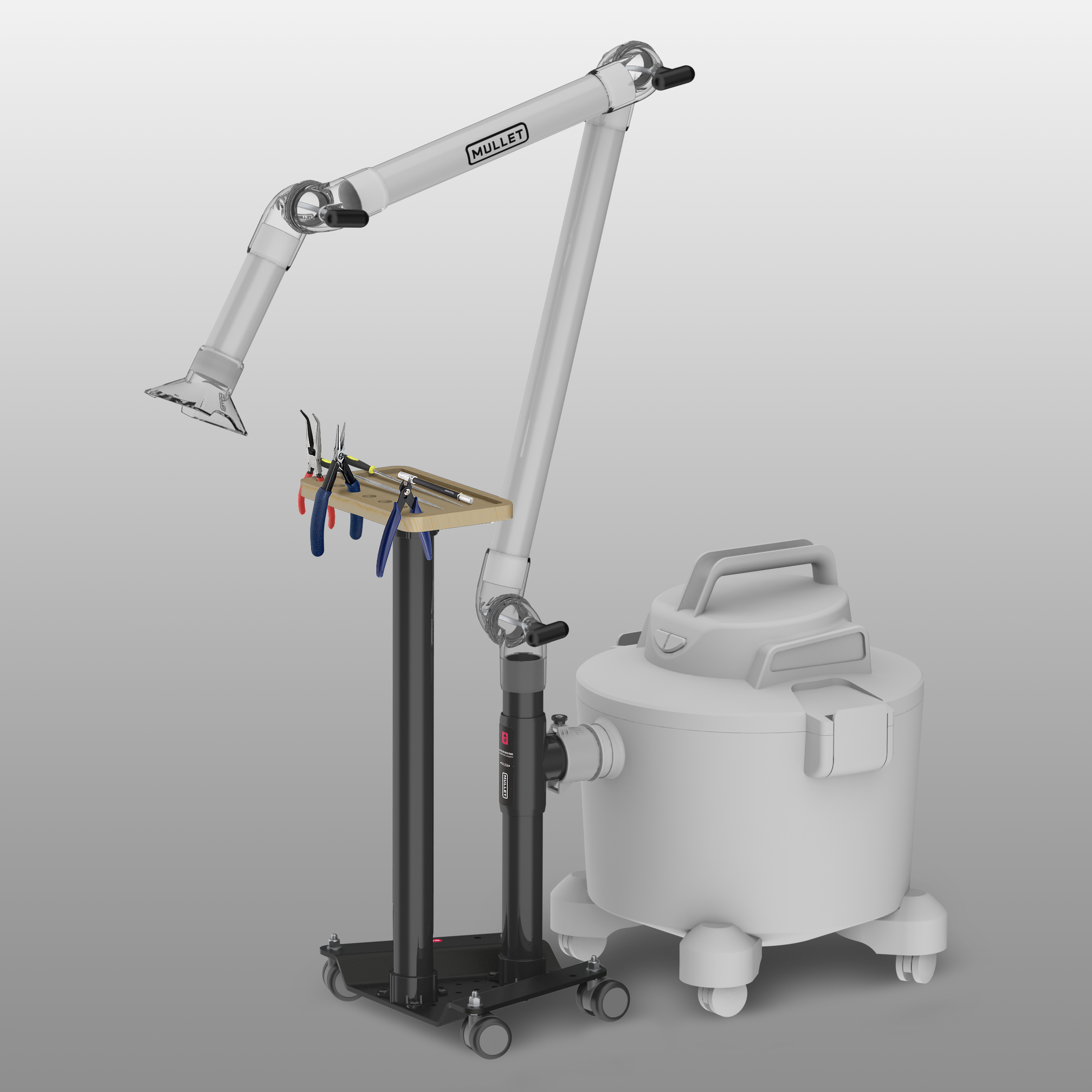 Boom Arm Kit For Shop Vacs & Dust Extractors Mullet Tools