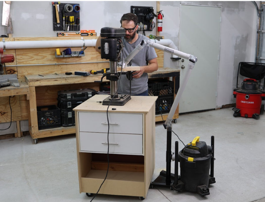 Boom Arm Kit For Shop Vacs & Dust Extractors Mullet Tools