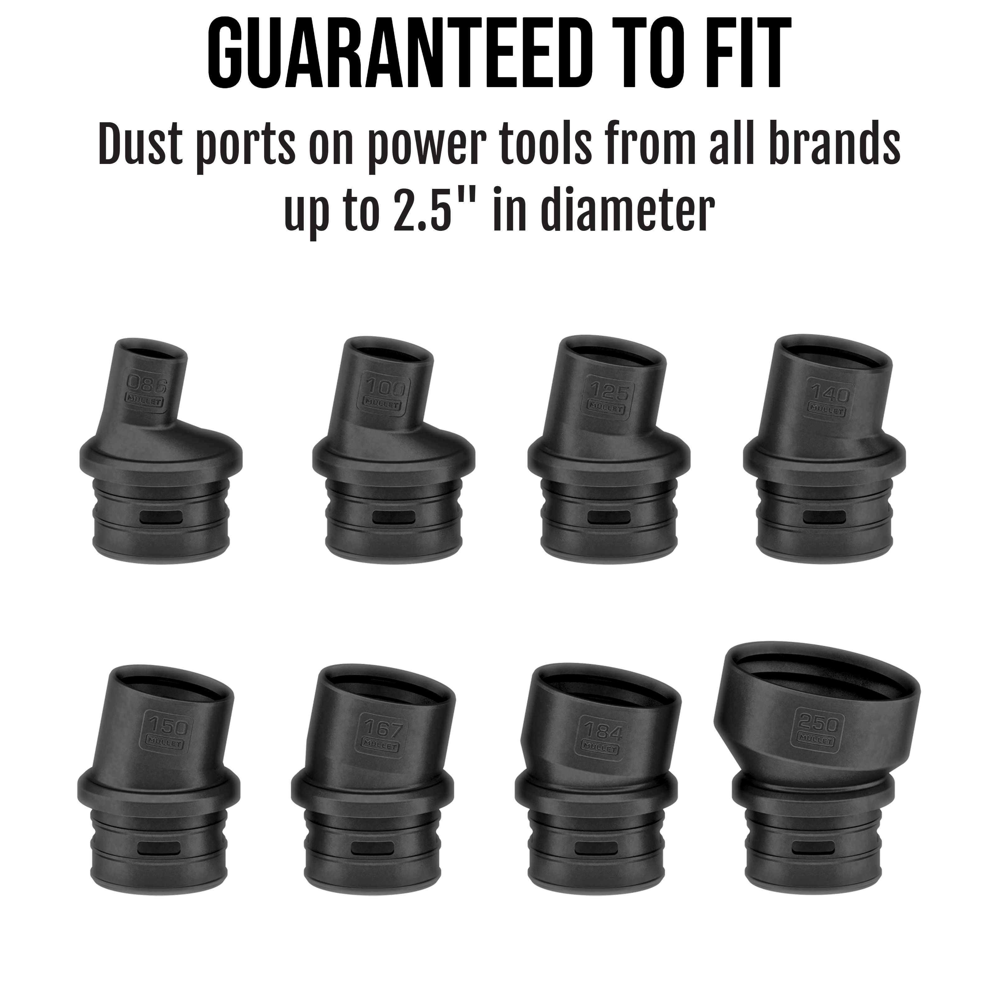 FitsAll Hose System - its up to 2.5" in diameter - Mullet Tools