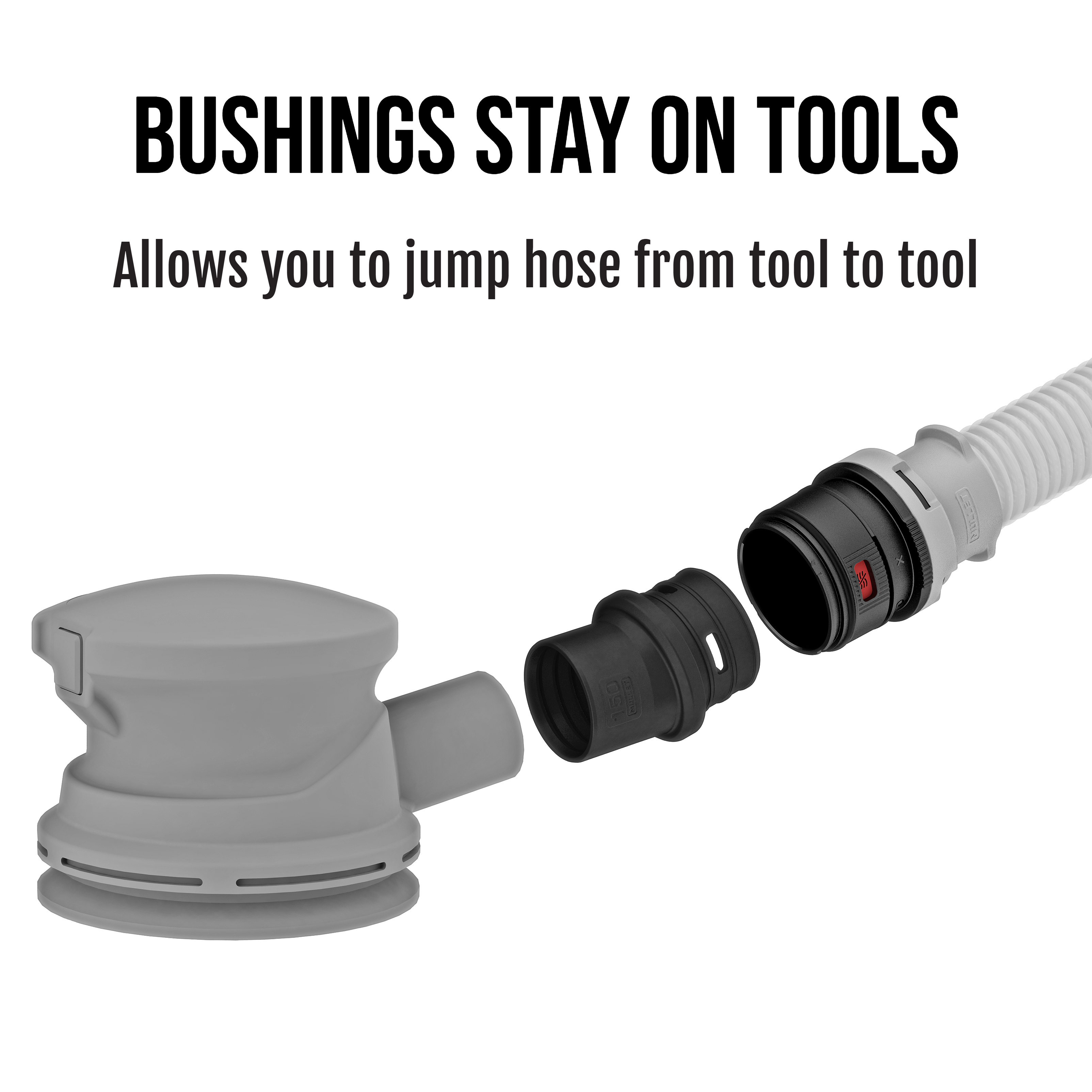 FitsAll Hose System - Bushing Stays on Tool - Mullet Tools