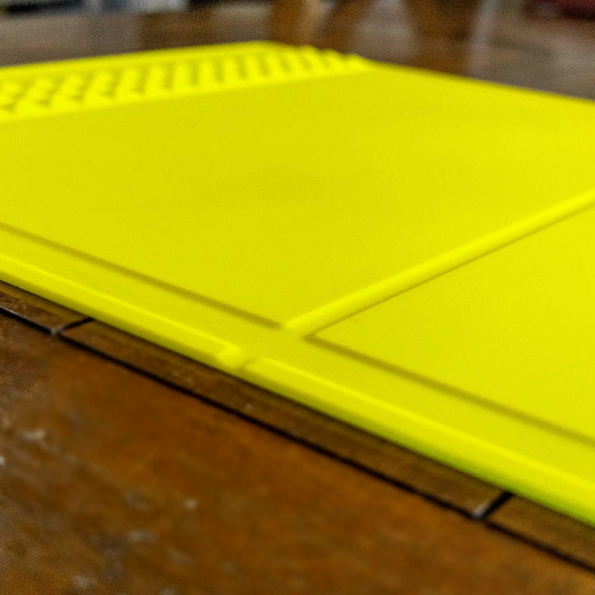 Silicon Project Mat - Grooves - Hi-Vis Yellow - Mullet Tools