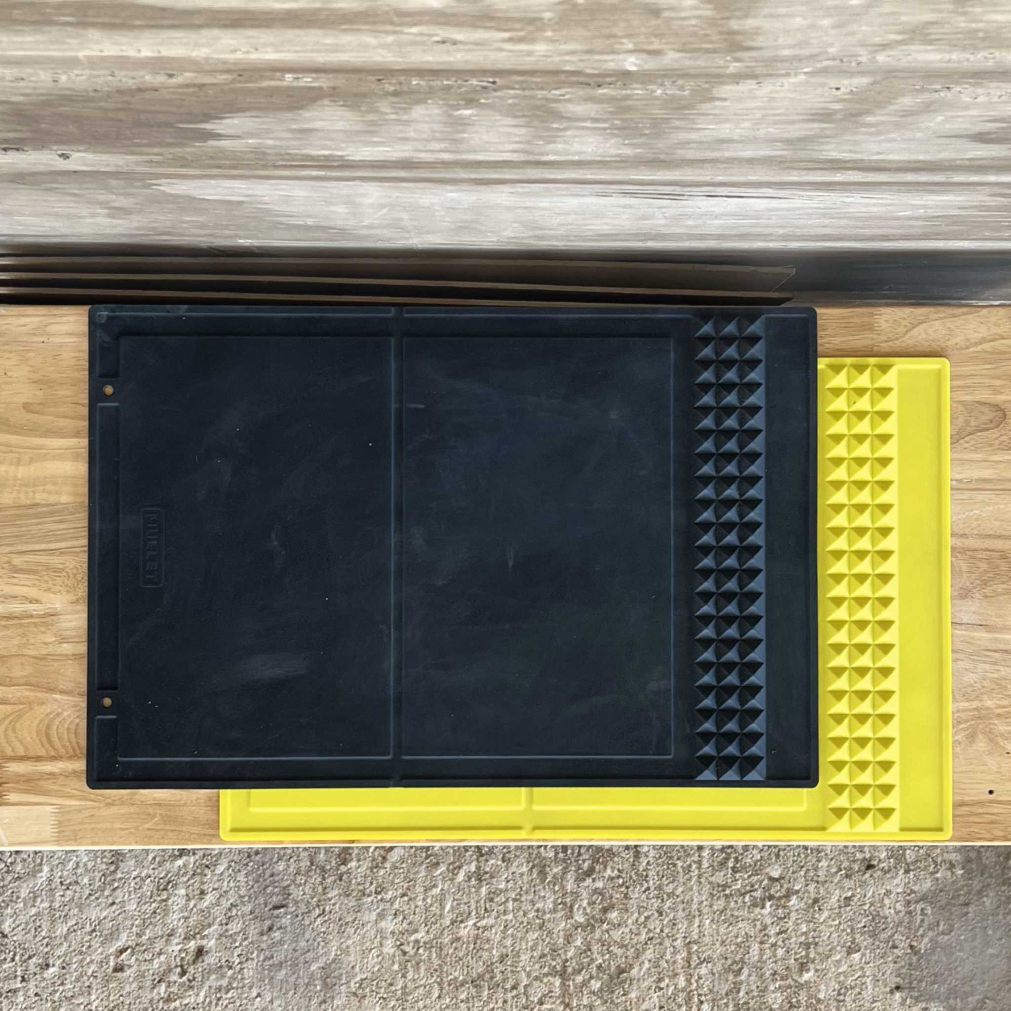 Silicon Project Mat - Black & Hivs Yellow - Mullet Tool