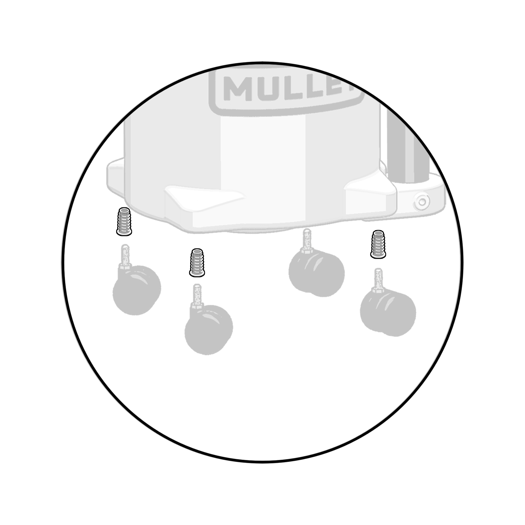 Caster Threaded Insert Nut (4-Pack)