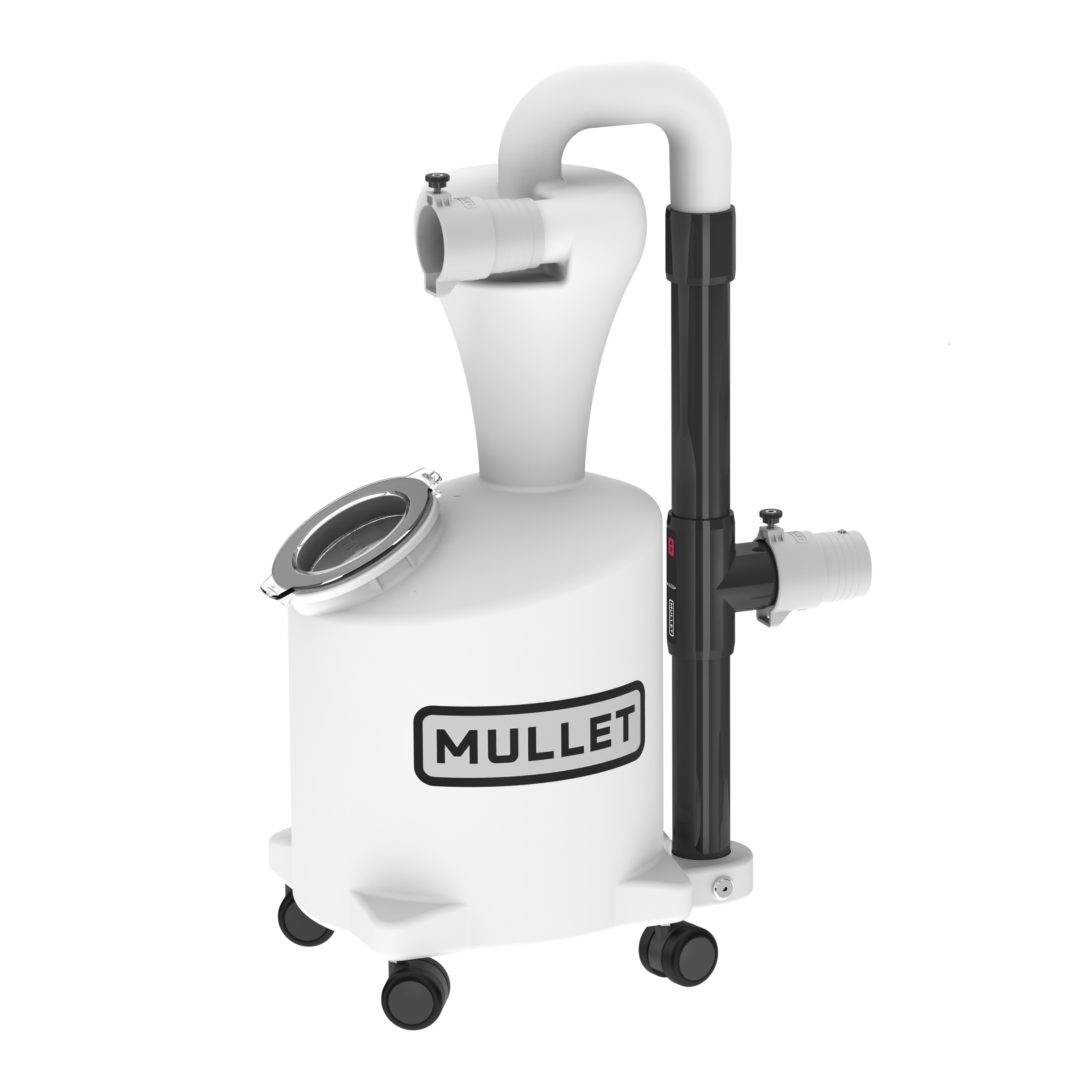 The M5 Dust Cyclone Collection from Mullet Tools in Milk Jug White and Black