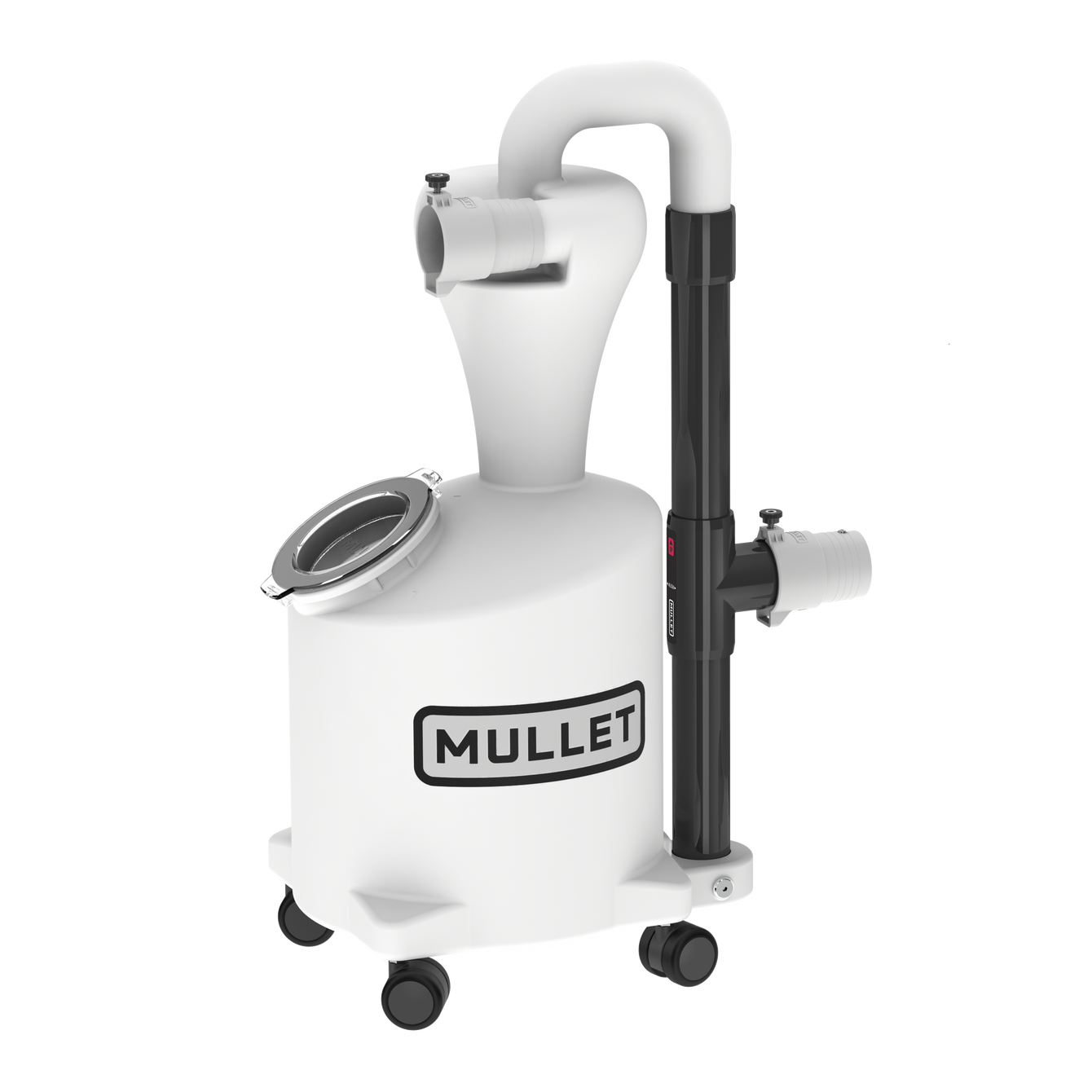 The M5 Dust Cyclone Collection from Mullet Tools in Milk Jug White and Black