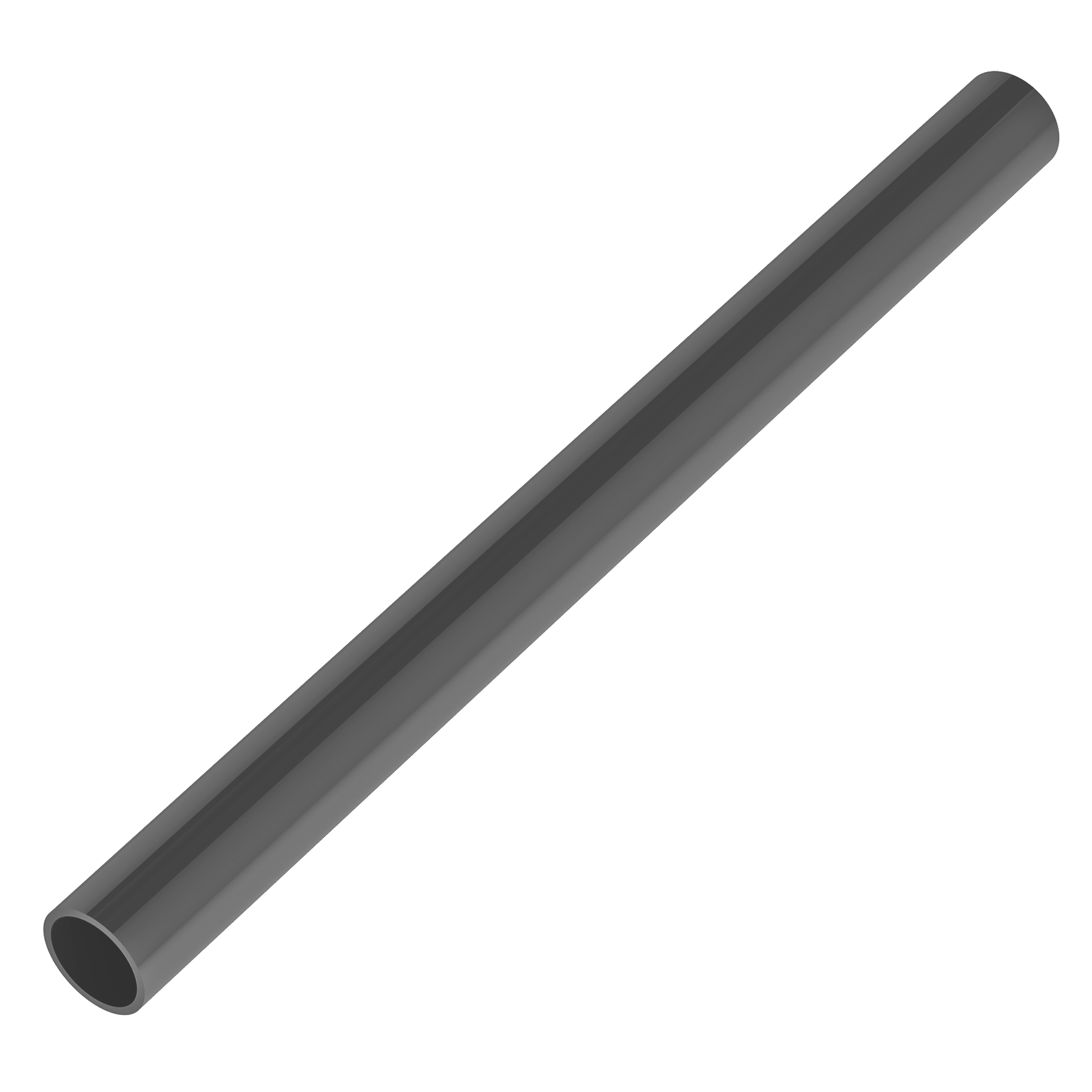 Image of 24-inch section 1.5-inch Furniture Grade PVC pipe in charcoal